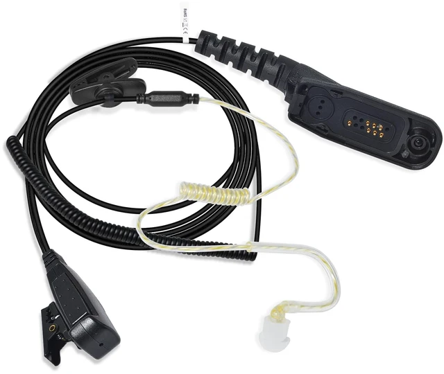 Main image of HYS APX 6000 APX 7000 APX 8000 in-Ear Balanced Armature Dynamic Single Ear Earpiece with PTT&Mic, 1 Wire Police Tactical Earpiece for Motorola APX4000 XPR 7550e Handheld Portable Two Way Radio