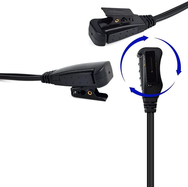 Alt view image 7 of 7 - HYS APX 6000 APX 7000 APX 8000 in-Ear Balanced Armature Dynamic Single Ear Earpiece with PTT&Mic, 1 Wire Police Tactical Earpiece for Motorola APX4000 XPR 7550e Handheld Portable Two Way Radio