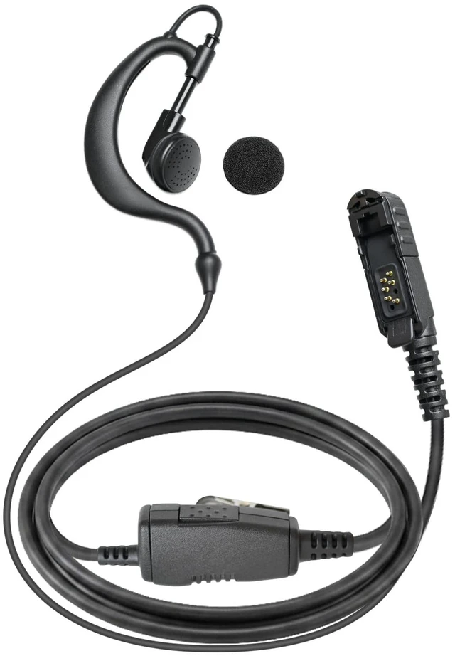 Main image of PZYPYM G-Shape Walkie Talkie Earpiece with PTT Mic, Kevlar Reinforced, Compatible with Motorola XPR3000 XPR3300e XPR3500e XiR P6600 Series Radios