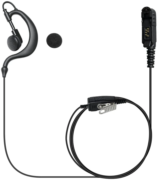 Alt view image 2 of 7 - PZYPYM G-Shape Walkie Talkie Earpiece with PTT Mic, Kevlar Reinforced, Compatible with Motorola XPR3000 XPR3300e XPR3500e XiR P6600 Series Radios