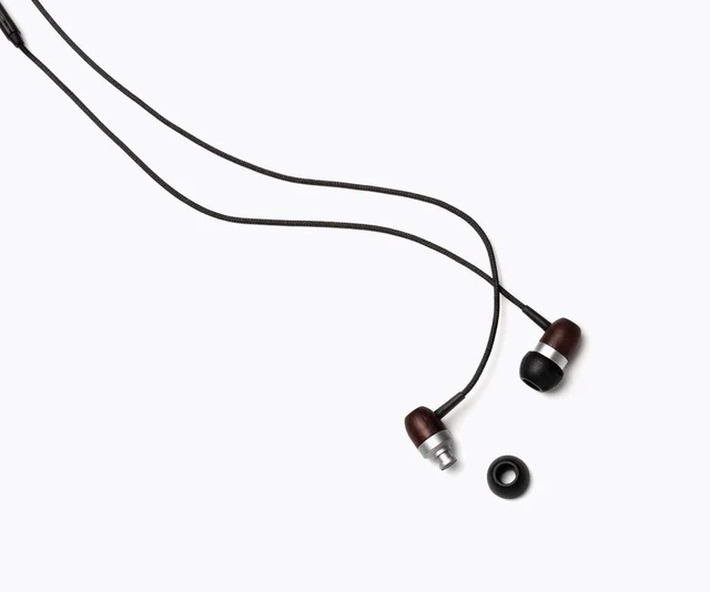 Alt view image 3 of 6 - Symphonized Premium Wooden Earphones Wired (3.5mm Jack) Deep Bass Sound, 3D Sound, Microphone Volume Control, 90% Noise Cancelling for Type C Devices. Earphones for Android
