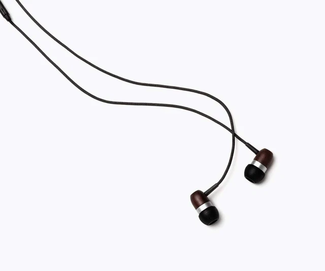 Alt view image 2 of 6 - Symphonized Premium Wooden Earphones Wired (3.5mm Jack) Deep Bass Sound, 3D Sound, Microphone Volume Control, 90% Noise Cancelling for Type C Devices. Earphones for Android