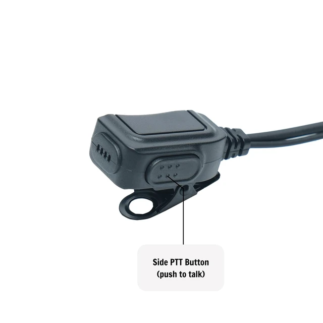 Alt view image 2 of 7 - Klykon Surveillance Earpiece for Motorola XPR3500e XPR3000 | PTT mic; detachable 3.5mm listen-only earpiece. Includes G/D-shape & tube tips. Fits XPR series M7 radios.
