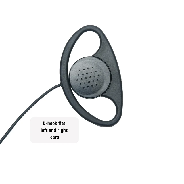 Alt view image 5 of 7 - Klykon Surveillance Earpiece for Motorola XPR3500e XPR3000 | PTT mic; detachable 3.5mm listen-only earpiece. Includes G/D-shape & tube tips. Fits XPR series M7 radios.