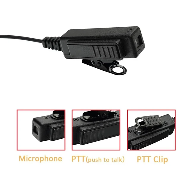 Alt view image 4 of 6 - TDYU Walkie Talkie Earpiece Compatible with Motorola GP328Plus GP338Plus EX560 2PCS