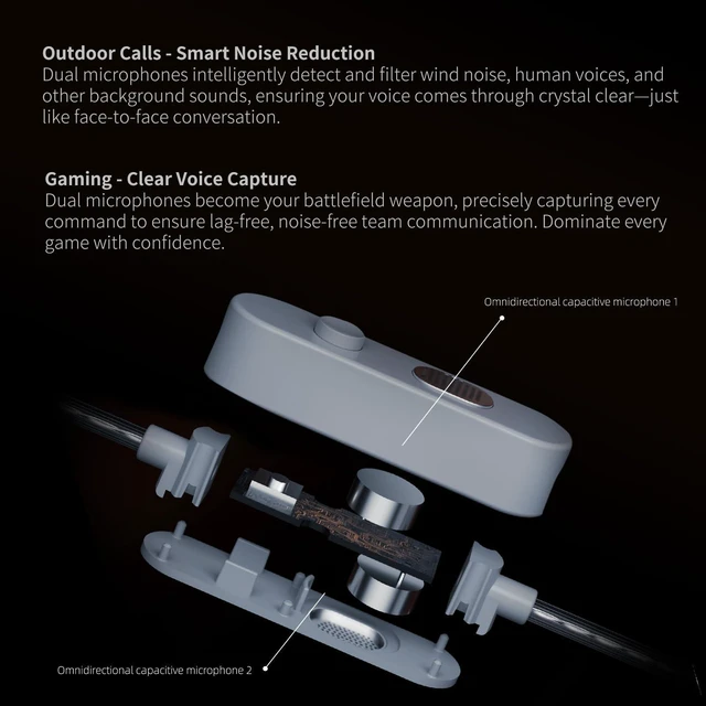 Alt view image 6 of 7 - KZ Duonic in Ear Monitor, HiFi IEM Earbuds | 1DD+Triple-Magnet Planar Driver, 4 Tuning Switches with 12 Timbre, Bass Studio Headphones for Audiophiles, 3.5mm with Mic