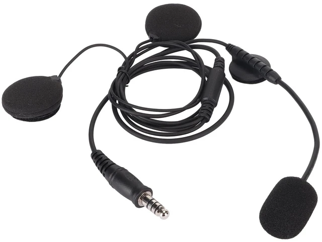 Main image of Emoshayoga Motorbike Helmet Earpiece Mic , Stable Transmission 7 . 1mm Plug Two Way Radio Earpiece Mic Clear Sound Impact Prooffor U94 PTT