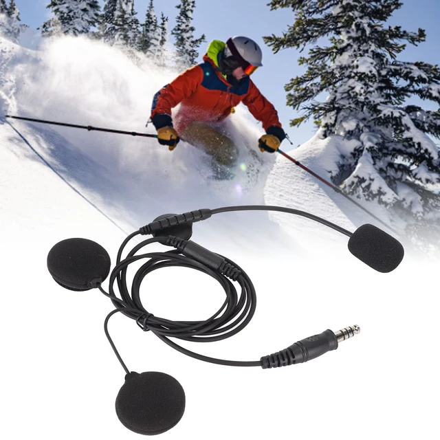 Alt view image 2 of 7 - Emoshayoga Motorbike Helmet Earpiece Mic , Stable Transmission 7 . 1mm Plug Two Way Radio Earpiece Mic Clear Sound Impact Prooffor U94 PTT