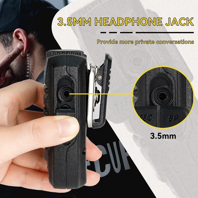 Alt view image 3 of 7 - Retevis HA2 Wireless Walkie Talkie Speaker Microphone, 1 Pack | with 3.5mm Audio Jack, Wireless Shoulder Speaker Mic, Only for Ailunce HD2, Retevis RB37/RA89G/RT29D 2 Way Radio