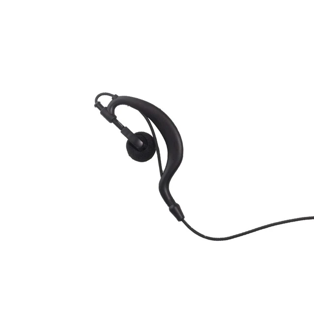 Alt view image 5 of 7 - HEOPBIRD G-Shape Threaded 1-Pin Earpiece Compatible with EVX-261 10-Pack | 10-pack 3.5mm threaded screw lock G-hook headsets with PTT mic compatible with Vertex Standard VX-261 VX-231 radios
