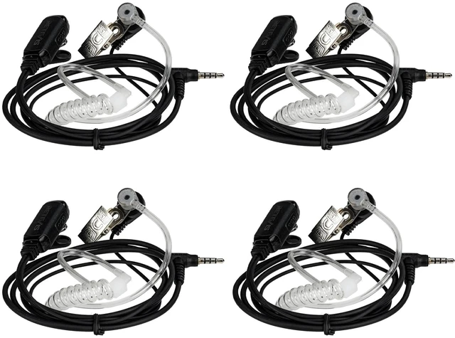 Main image of Retevis RT22P Radio Earpiece, Compatible with Retevis B3H/B3S/RB19/RB19P | Covert Tube, 1 Pin 3.5mm Two Way Radio Earpiece, Walkie Talkie Earpiece with Mic(4 Pack)