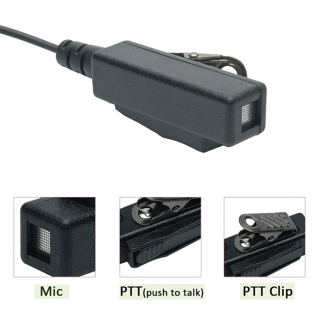 Alt view image 3 of 7 - BVMAG 2 Wire Covert Acoustic Tube Earpiece Compatible with Motorola Ht1250 | Ht750 HT1550 GP328 GP330 GP340 GP360 MTX850 MTX950 Walkie Talkie Two Way Radio