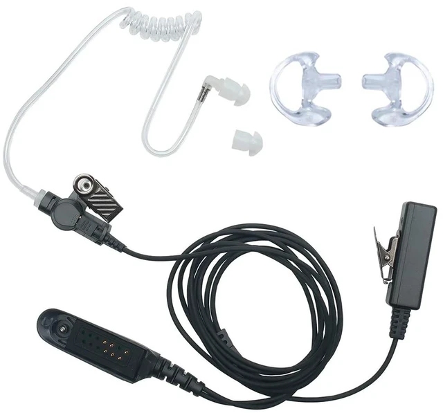 Main image of BVMAG 2 Wire Covert Acoustic Tube Earpiece Compatible with Motorola Ht1250 | Ht750 HT1550 GP328 GP330 GP340 GP360 MTX850 MTX950 Walkie Talkie Two Way Radio