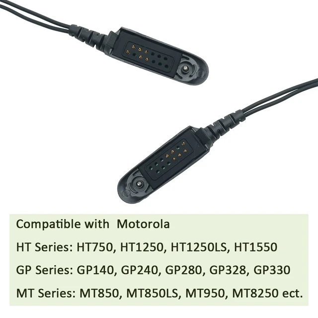 Alt view image 6 of 7 - BVMAG 2 Wire Covert Acoustic Tube Earpiece Compatible with Motorola Ht1250 | Ht750 HT1550 GP328 GP330 GP340 GP360 MTX850 MTX950 Walkie Talkie Two Way Radio