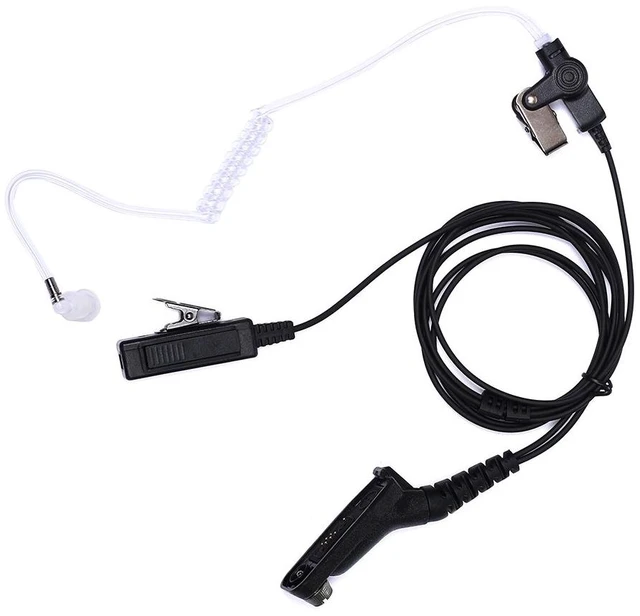 Main image of Caroo 2-Wire Surveillance Earpiece Compatible with Motorola APX6000 | Acoustic tube 2-wire surveillance kit with PTT microphone compatible with Motorola APX8000 XPR7550 XPR6550 radios