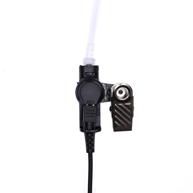 Alt view image 6 of 7 - Caroo 2-Wire Surveillance Earpiece Compatible with Motorola APX6000 | Acoustic tube 2-wire surveillance kit with PTT microphone compatible with Motorola APX8000 XPR7550 XPR6550 radios