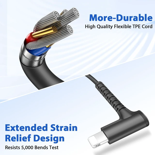 Alt view image 6 of 7 - Wired Earbuds for MFi-Certified Lightning Headphone for iPhone 14 13 12 11 | 90° Degree Angled Stereo Music Corded Earphones with Microphone 3 Sizes Ear Buds Tips Wire Remote Control for Gym Commuting