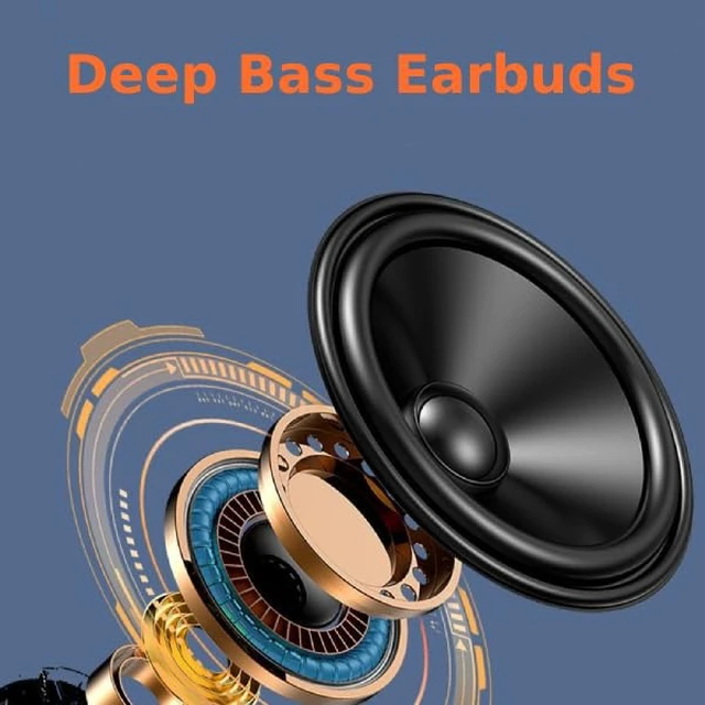 Alt view image 5 of 7 - Earbuds, BT 5.3 Headphones Touch Control with LED Digital Display Charging Case, IPX7 Earphones with Mic for Mobile Phone Tablet