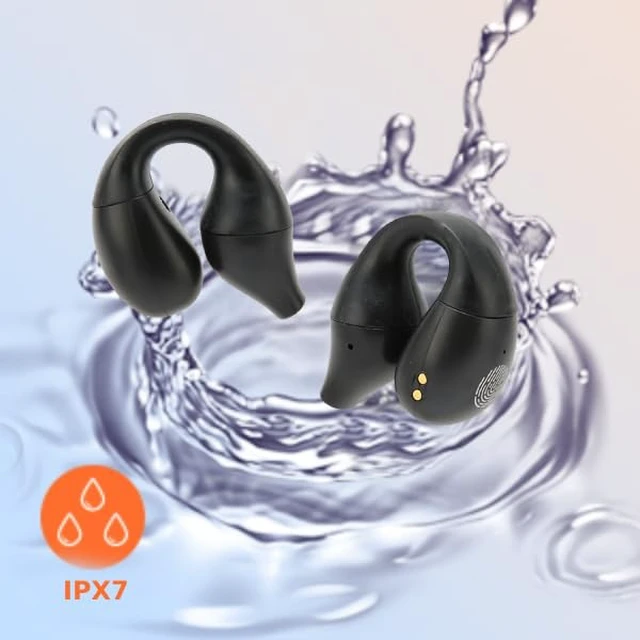 Alt view image 6 of 7 - Earbuds, BT 5.3 Headphones Touch Control with LED Digital Display Charging Case, IPX7 Earphones with Mic for Mobile Phone Tablet