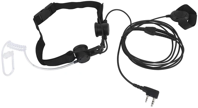 Main image of Pdflie Throat Mic for Baofeng UV-5R UV-82 UV-82HP BF-888S BF-F8HP AR-152 AR-5 Arcshell Retevis RT17 RT18 RT19 RT21 RT22 RT27 RT68 RB26 RT7 H-777 Kenwood 2Pin Radios
