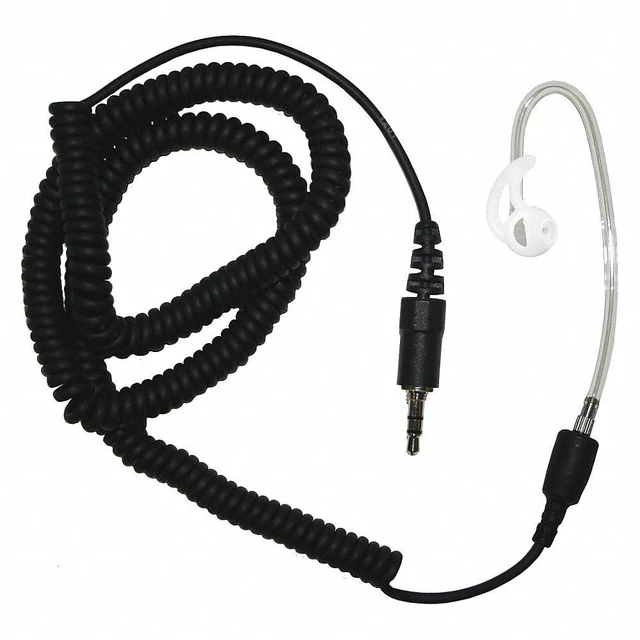 Main image of EAR PHONE CONNECTION Fox 3.5mm Threaded Surveillance Earphone with Clear Short Tube (EP1013XCST) rt Tube (EP1013XCST)