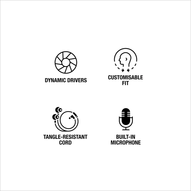 Alt view image 6 of 6 - Marshall Mode USB-C Wired Earbuds - Black | Built-in Microphone | Customizable Fit | Tangle-Resistant Cord | Dynamic Drivers
