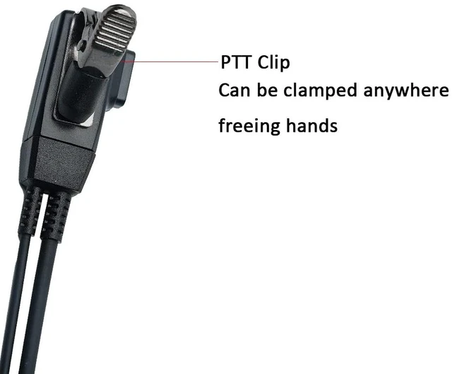 Alt view image 4 of 7 - TDYU Walkie Talkie Earpiece Compatible with Motorola CLS1110 CP200 10PCS