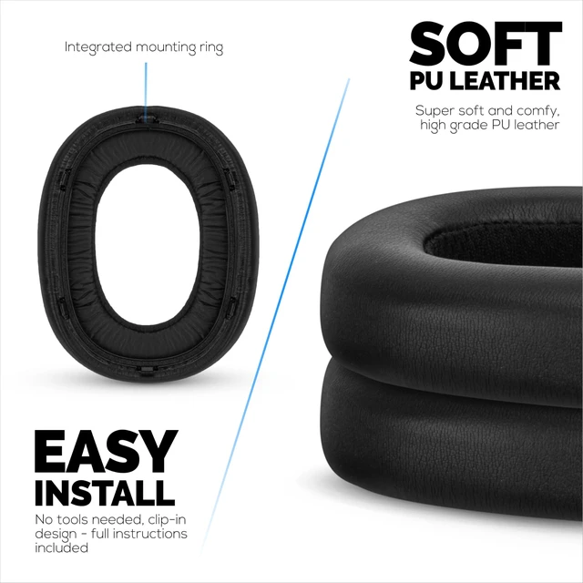 Alt view image 4 of 7 - Replacement Earpads for AKG N700NC Headphones - Soft PU Leather & Memory Foam Ear Pad Cushion for Additional Comfort - by Brainwavz