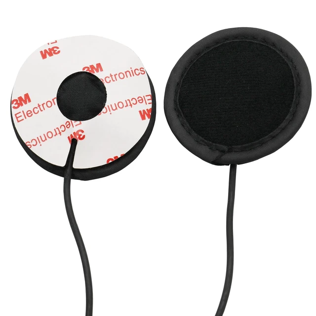 Alt view image 2 of 7 - GoodQbuy Half/Open Face Helmet Motorcycle Earphone Headphone with Microphone for Midland/Alan Midland/Alan GMRS/FRS GXT/LXT GXT1000VP4 LXT500VP3 GXT1050VP4 2 Two Way Radios 2-pin Jack