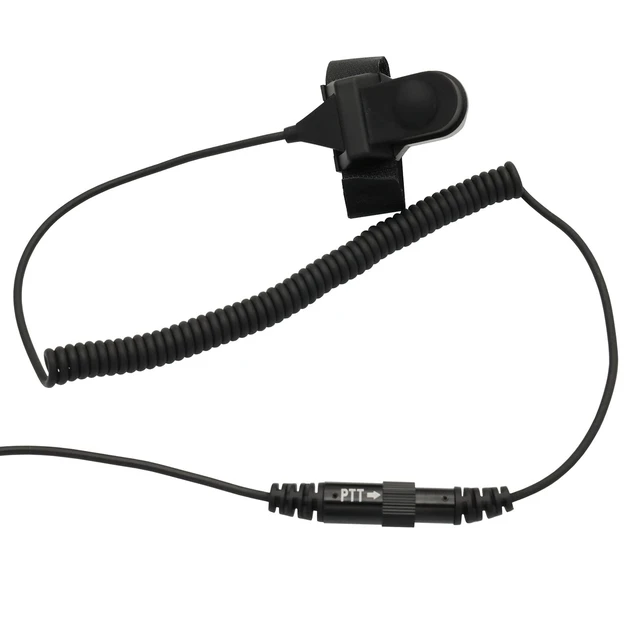 Alt view image 4 of 7 - GoodQbuy Half/Open Face Helmet Motorcycle Earphone Headphone with Microphone for Midland/Alan Midland/Alan GMRS/FRS GXT/LXT GXT1000VP4 LXT500VP3 GXT1050VP4 2 Two Way Radios 2-pin Jack