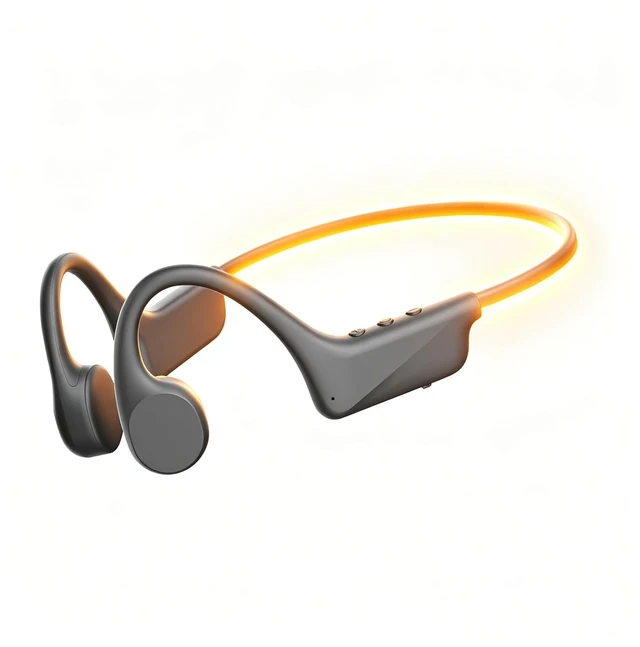 Main image of Potewek Bone Conduction Open Ear Running Headphones with LED Safety Light, Wireless Bluetooth Sports Headset, 13mm Drivers, IP54 Sweat Resistant for Night Running, Cycling, Gym