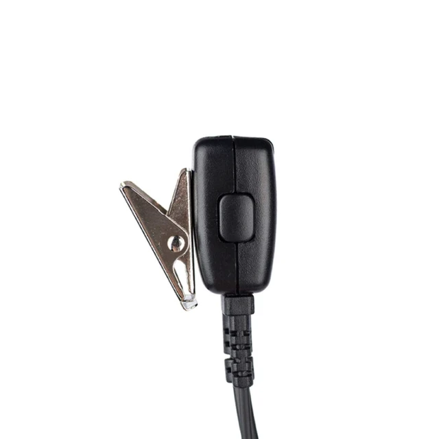 Alt view image 3 of 6 - Klykon 5-Pack G-Shape Earpiece Compatible with Motorola XPR3300e | 5-Pack Bulk Set, Soft G-ring fit, in-line PTT mic, for security teams, hotels, construction