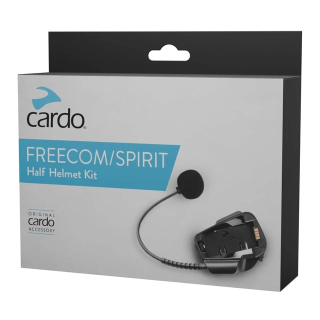 Main image of Cardo FREECOM-X/SPIRIT Half Helmet Kit, Black | Motorcycle Communication System, Compatible With Half-Helmets