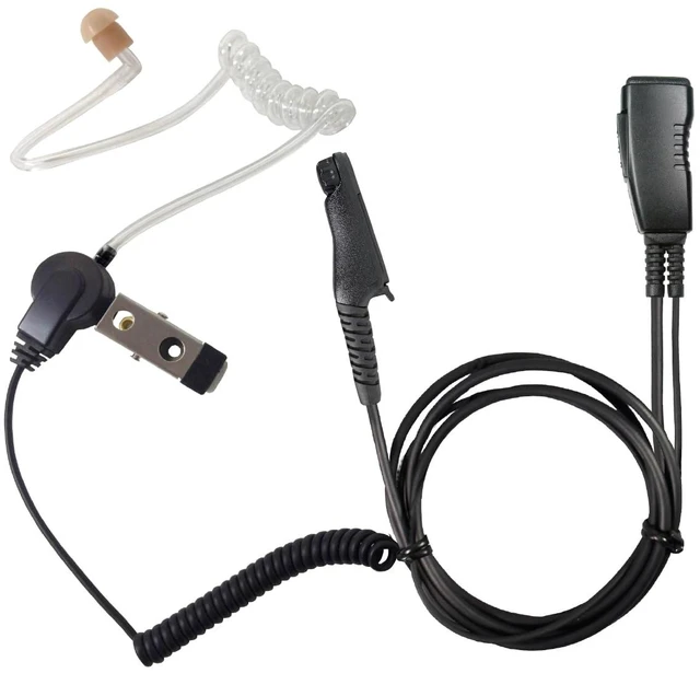 Main image of PRYME® LMC-1AT-M20 Commercial Series Lapel Mic Surveillance Style Earphone with M20 Connector - Fits: Moto ION, R7, NXP800, N30, N50 and N70.