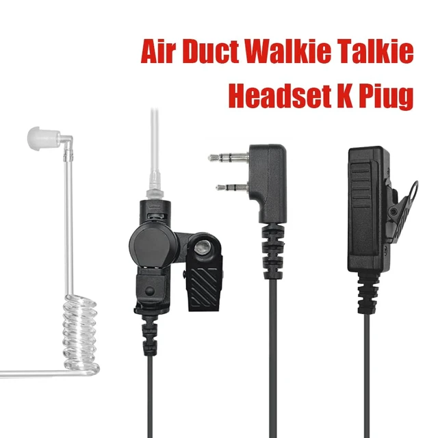 Alt view image 3 of 7 - JoyRole 5Pack Covert Air Tube 2 Pin Walkie Talkie Earpiece with Mic PTT | Two Way Radio Earpiece for Pxton PX-888S Baofeng UV-5R BF888S Retevis H777 RT21 Kenwood