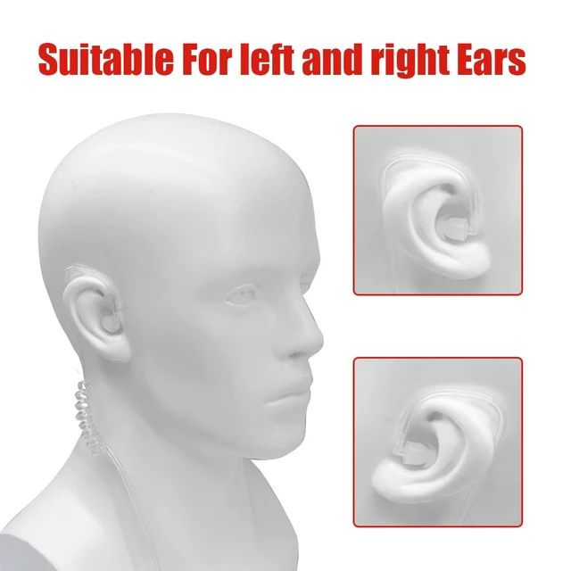 Alt view image 7 of 7 - JoyRole 5Pack Covert Air Tube 2 Pin Walkie Talkie Earpiece with Mic PTT | Two Way Radio Earpiece for Pxton PX-888S Baofeng UV-5R BF888S Retevis H777 RT21 Kenwood