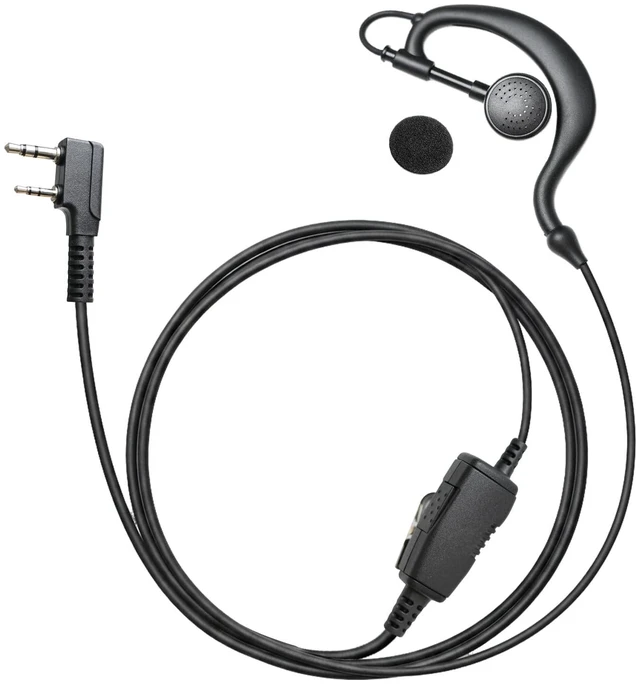 Main image of stdgove 2-Way Radio Earpiece with Mic, G Earhook Headset | For Security/Construction, Compatible with Kenwood, Baofeng, Btech, Samcom, Wouxun & More 2-Way Radios
