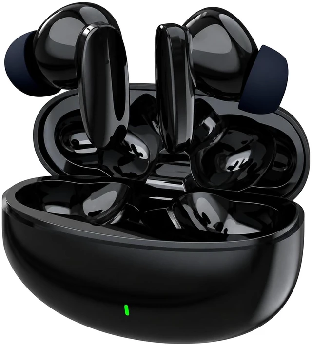 Main image of Awdio Bots Everyday Series Wireless Earbuds, Bluetooth in Ear Headphones with Mic, Spatial Audio, Low Latency for Gaming, Long Battery Life 28H Playtime, USB-C Case, iPhone and Android, Black