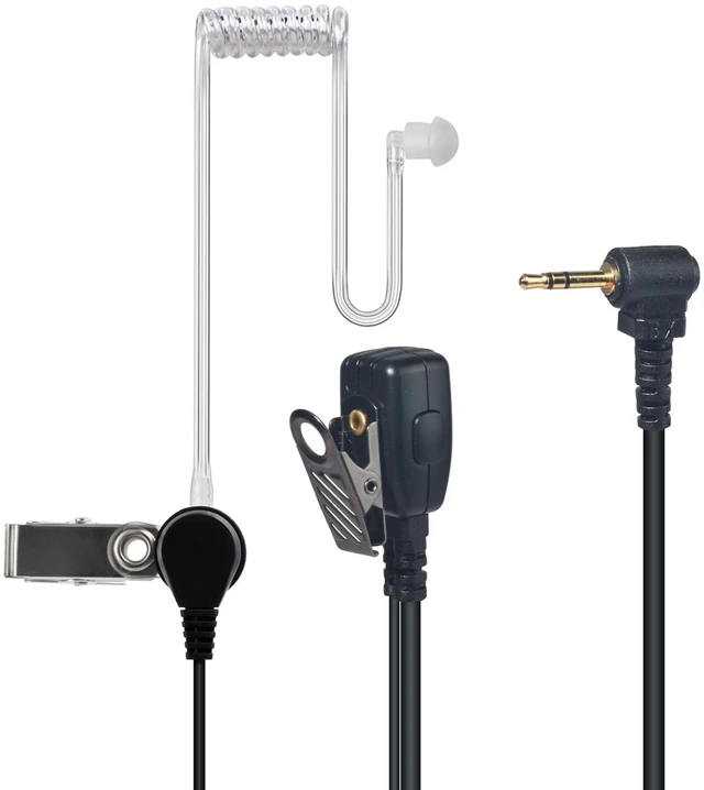 Alt view image 2 of 7 - YNIBST 1Pin 2.5mm Walkie Talkie Clear Acoustic Tube Earpiece with PTT 2Pack | for Motorola Talkabout T200 T210TP T260 T470 T478 T480 T600 H2O T802 T605 H2O Two-Way Radio