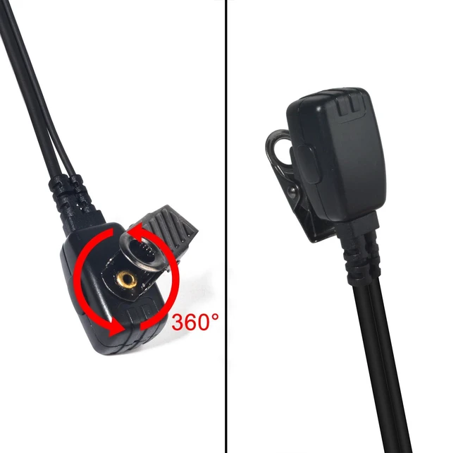 Alt view image 5 of 7 - YNIBST 1Pin 2.5mm Walkie Talkie Clear Acoustic Tube Earpiece with PTT 2Pack | for Motorola Talkabout T200 T210TP T260 T470 T478 T480 T600 H2O T802 T605 H2O Two-Way Radio