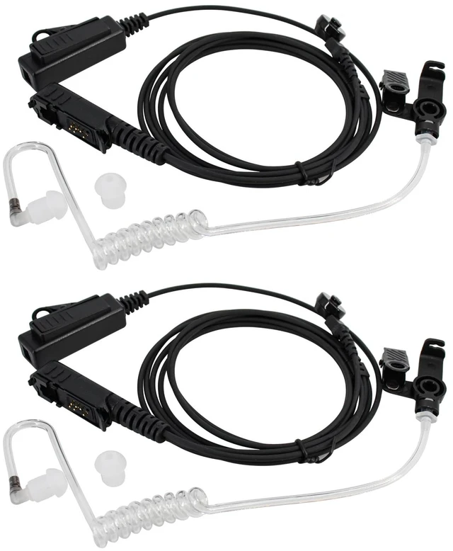 Main image of WANLINCOM 2Pcs G-Shape Earpiece with Mic and PTT for XPR3500e, XPR3300e, XPR3500, XPR3300 RadiosComfortable, Durable, and Clear Sound Transmission