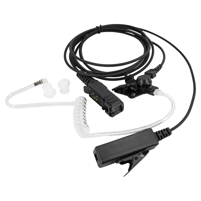 Alt view image 6 of 7 - WANLINCOM 2Pcs G-Shape Earpiece with Mic and PTT for XPR3500e, XPR3300e, XPR3500, XPR3300 RadiosComfortable, Durable, and Clear Sound Transmission