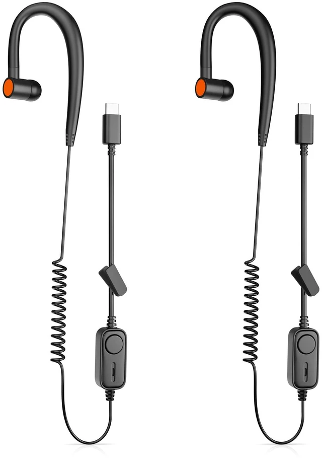 Main image of Acoustic Tube Walkie Talkie Earpiece with PTT Mic, 2-Way Radio Headset Earpiece Compatible with Super Mini Walkie Talkies, Clear Sound Concealed Earphone for Security, Retail, and Outdoor Events