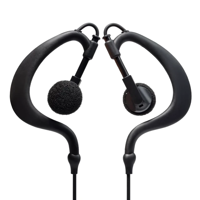 Alt view image 5 of 7 - HYS 1-Wire Earpiece with Mic&PTT for Baofeng Walkie Talkie BF-F8HP BF-F9 UV-82 UV-82HP UV-82C UV-5R UV-5R5 UV-5RA UV-5RE UV-5X3 Kenwood NX TK Series 2pin Radios, G Shape Ear Hook