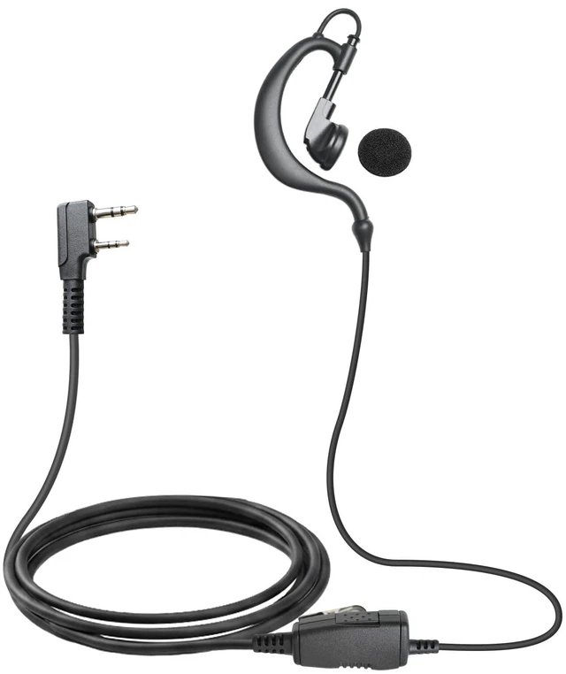 Main image of SVXSODA 2-Way Radio Earpiece with Mic, Adjustable G Earhook Headset for Long Wear Security/Construction, Compatible with Kenwood, Baofeng, Btech, Samcom, Wouxun, TYT and More