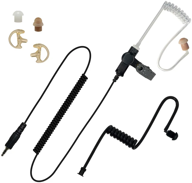 Main image of SHEEPDOG MICROPHONES 3.5mm Threaded Listen Only Earpiece, Compatible with Motorola Audio Adapters and Shoulder Speaker Microphones, Wired, Black