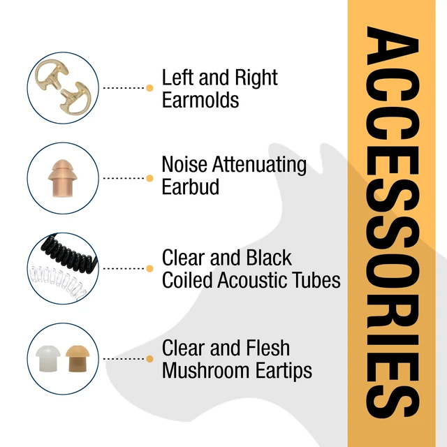Alt view image 2 of 7 - SHEEPDOG MICROPHONES 3.5mm Threaded Listen Only Earpiece, Compatible with Motorola Audio Adapters and Shoulder Speaker Microphones, Wired, Black