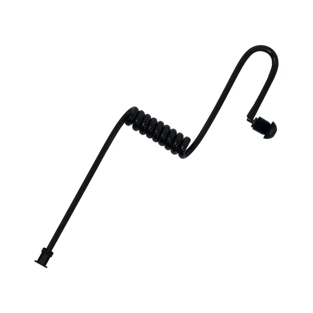 Alt view image 6 of 7 - SHEEPDOG MICROPHONES 3.5mm Threaded Listen Only Earpiece, Compatible with Motorola Audio Adapters and Shoulder Speaker Microphones, Wired, Black