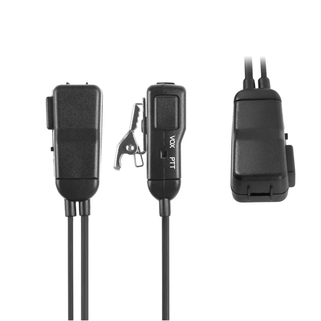 Alt view image 5 of 6 - Transparent Security Ear Piece Earpiece Radio Headset Ptt Vox Mic for Midland gxt1000vp4 gxt1000 gxt1000g lxt600 lxt500vp3 lxt 600pa gxt avph3(6Pack)