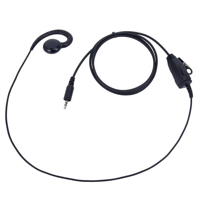 Main image of SVXSODA C-Ring Walkie Talkie Earpiece with PTT Mic, 3.5mm Single Pin Radio Headset, Compatible with Kenwood KHS-34 ProTalk PKT-23 Two Way Radios